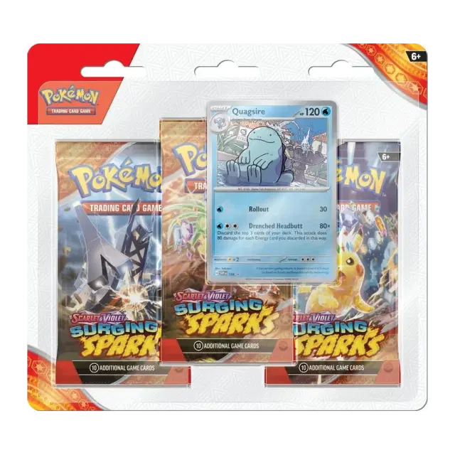 Surging Sparks 3 Pack Blisters [Quagsire]