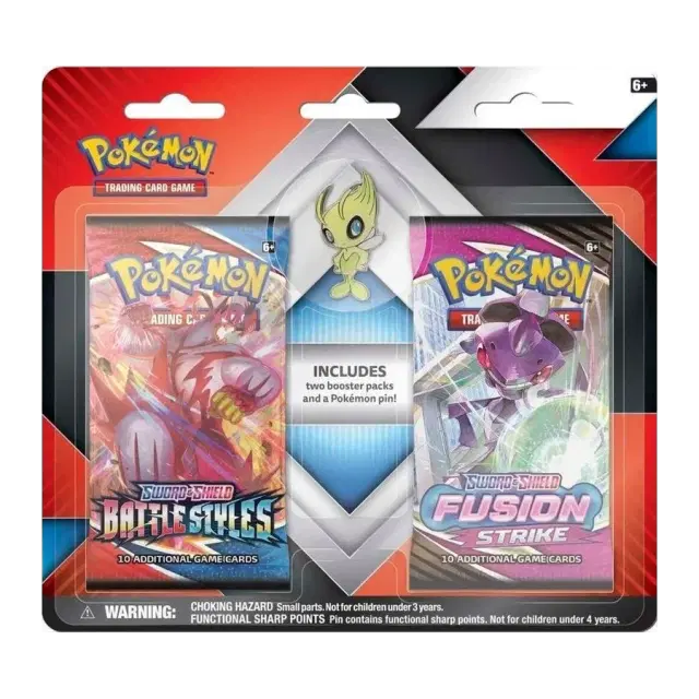 2 Booster Packs & Celebi Collector's Pin