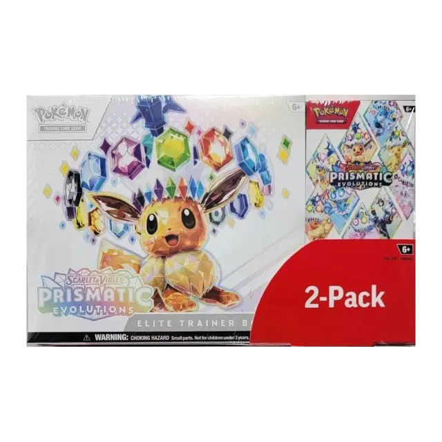 Costco Pokemon Prismatic Evolutions 2-Pack Trainer Box and Booster Bundle
