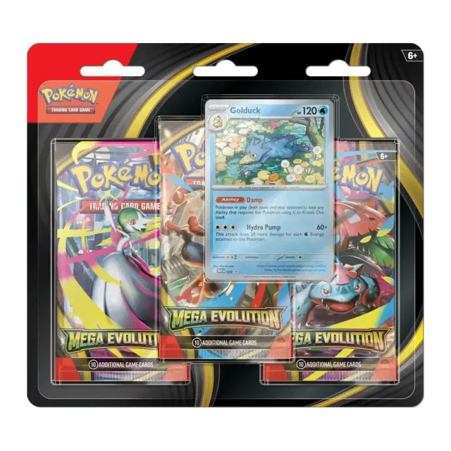 Mega Evolution 3 Pack Blister [Golduck]