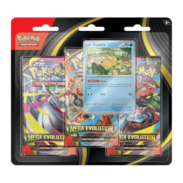Mega Evolution 3 Pack Blister [Psyduck]