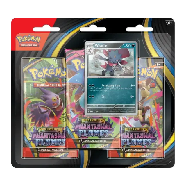 Phantasmal Flames 3 Pack Blister [Weavile]