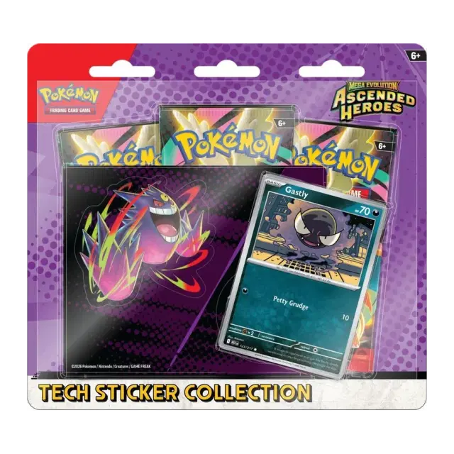 Mega Evolution: Ascended Heroes Tech Sticker Collection - Gastly