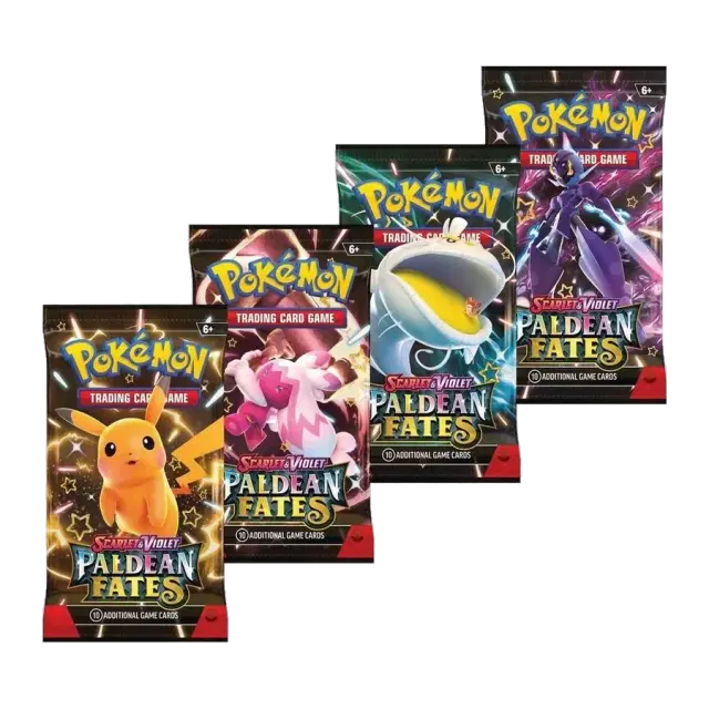 Paldean Fates Booster Pack Art Bundle [Set of 4]