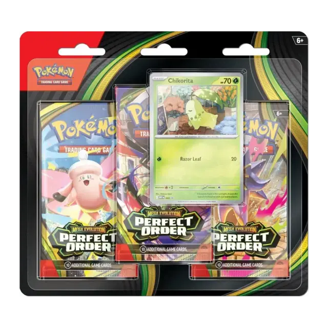 Perfect Order 3 Pack Blister [Chikorita]
