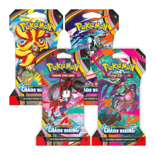 Chaos Rising Sleeved Booster Pack Art Bundle [Set of 4]