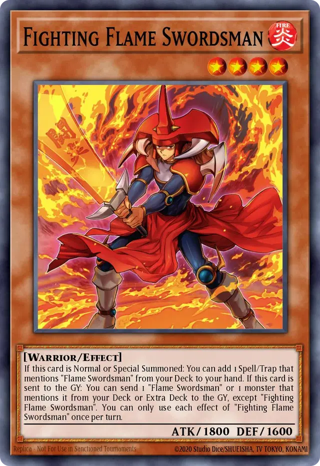 Fighting Flame Swordsman