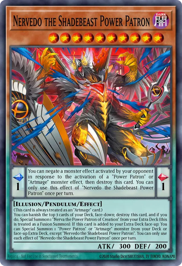 Nervedo the Shadebeast Power Patron