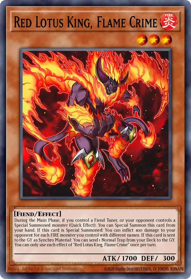 Red Lotus King, Flame Crime