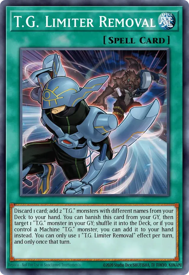 T.G. Limiter Removal