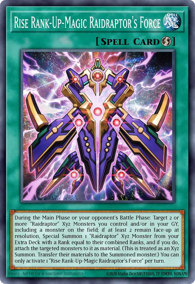 Rise Rank-Up-Magic Raidraptor's Force