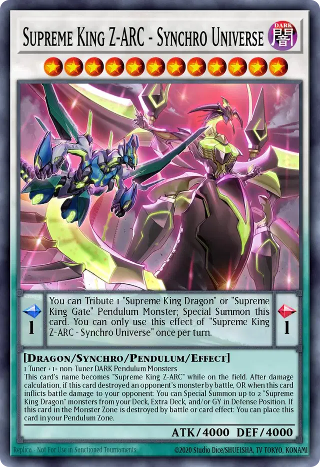 Supreme King Z-ARC - Synchro Universe