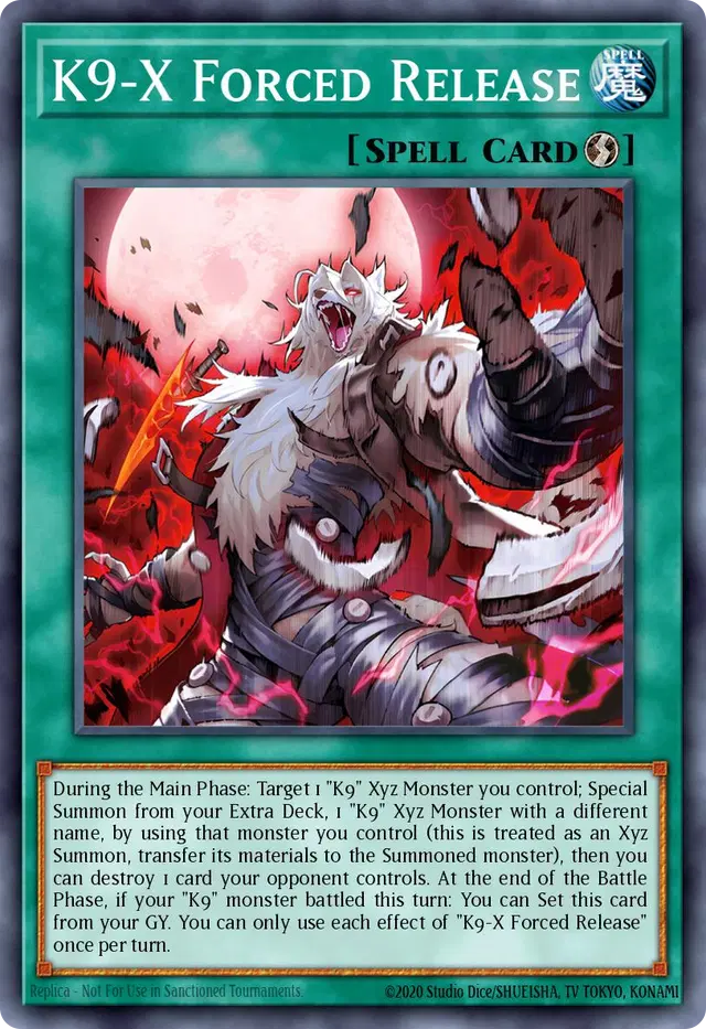 K9-X Forced Release
