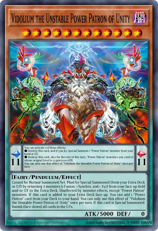 Vidolium the Unstable Power Patron of Unity
