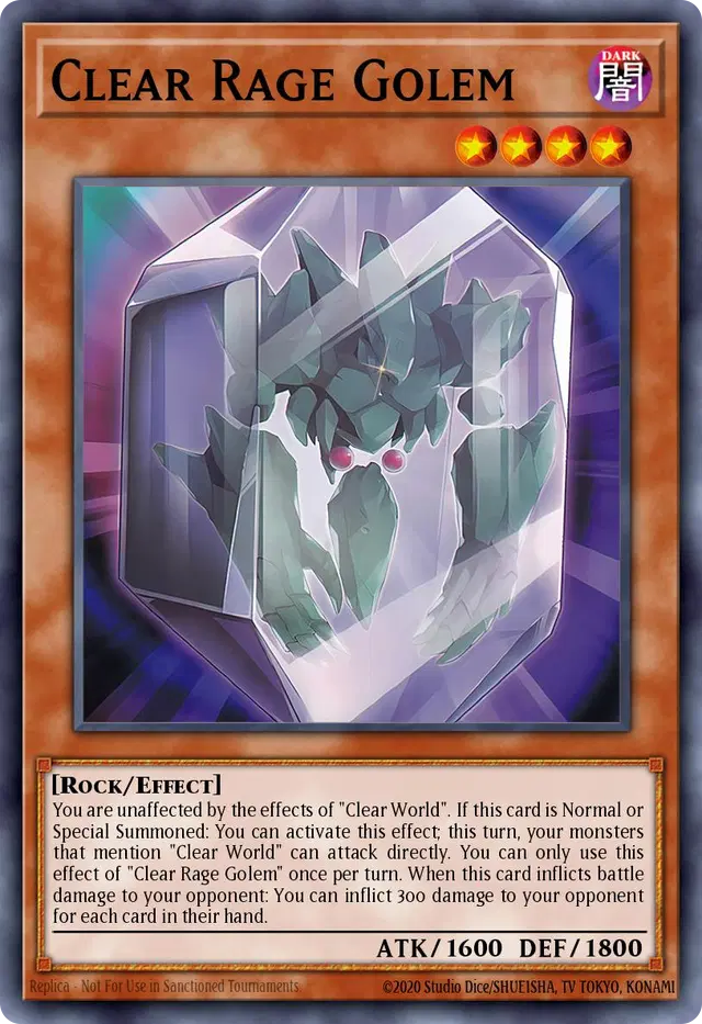 Clear Rage Golem