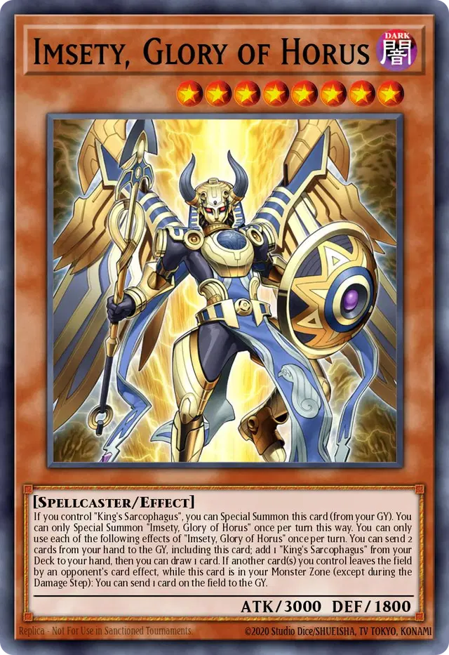 Imsety, Glory of Horus